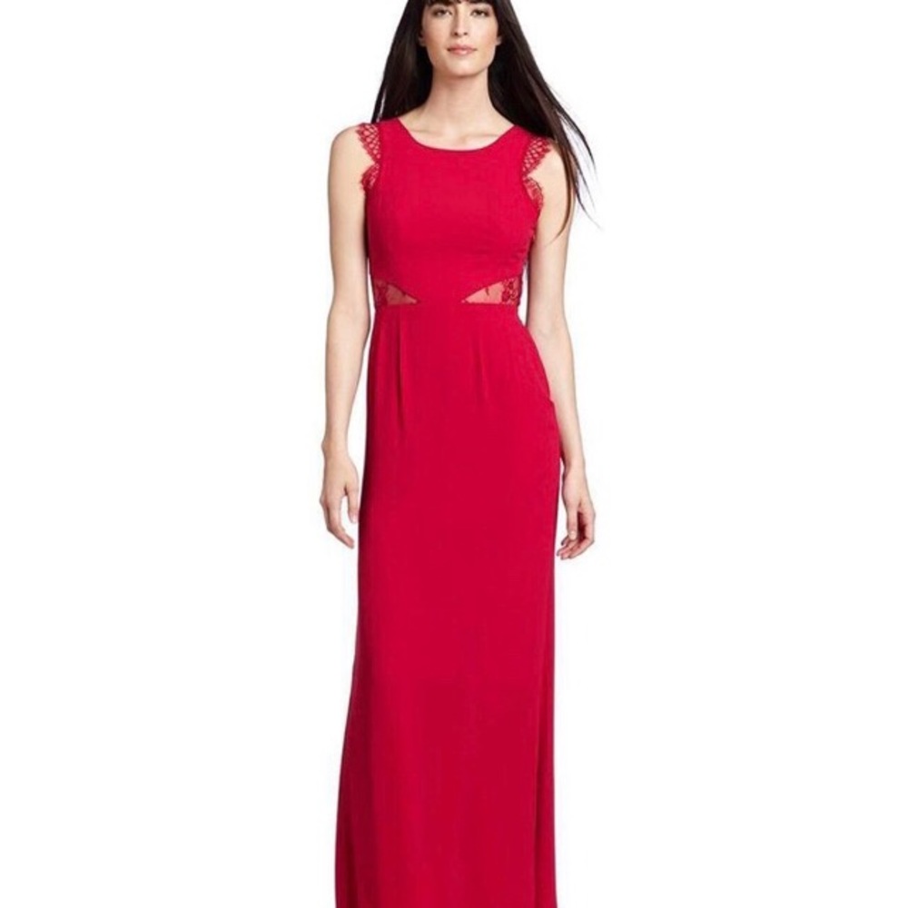BCBG Deep Pink Karey Maxi dress